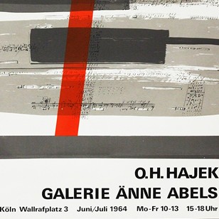 1960's Hajek Art Exhibition Poster